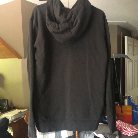 NWOT Women’s M/L Vans Hoodie Black on black cotton - Picture 2 of 2